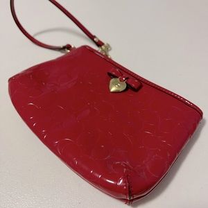 Red Coach Wristlet